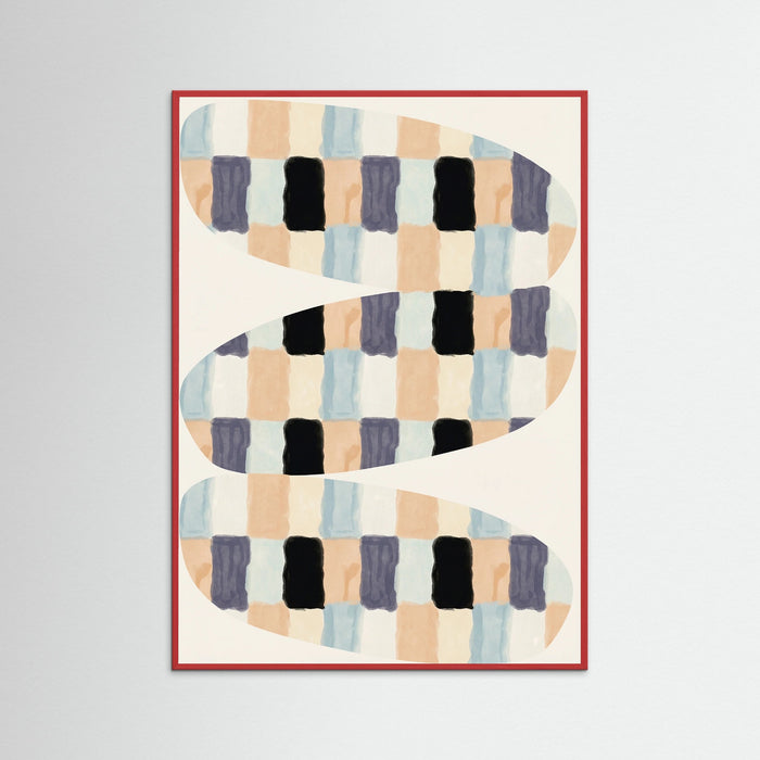 Red Wood Woven Flow