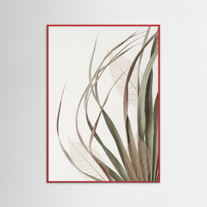 Red Wood Woven Petals