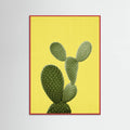 Red Wood Yellow Cactus Poster