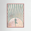 Yoga Boho Sun Rise Green 1 Poster – poster and art print