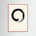 Red Wood Zen Flow Circle