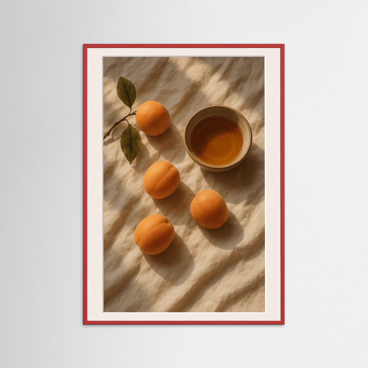 Red Wood photo Lemons on Plate