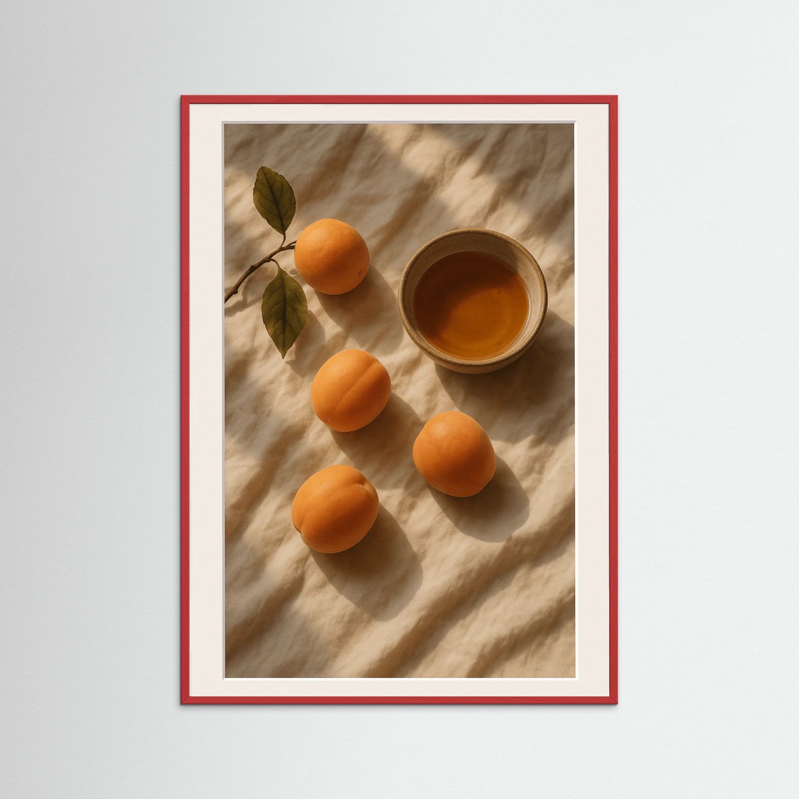 Red Wood photo Lemons on Plate