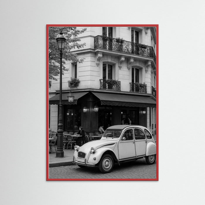 Red Wood photo Parisian Cafe Scene