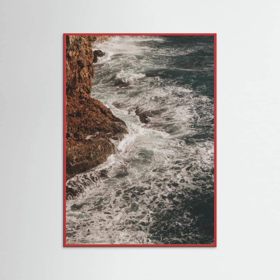 sea waves and rocks Poster – plakat og kunsttryk