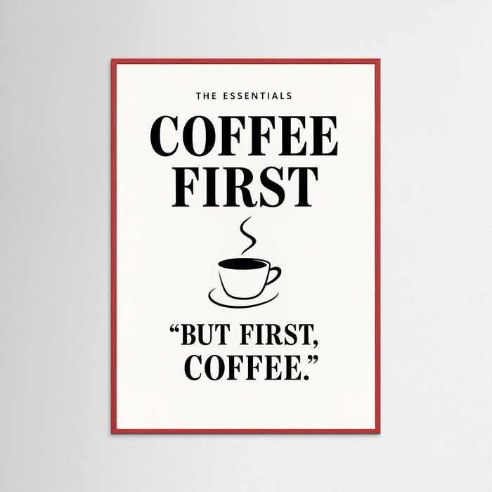 Red Wood text Coffee Guide