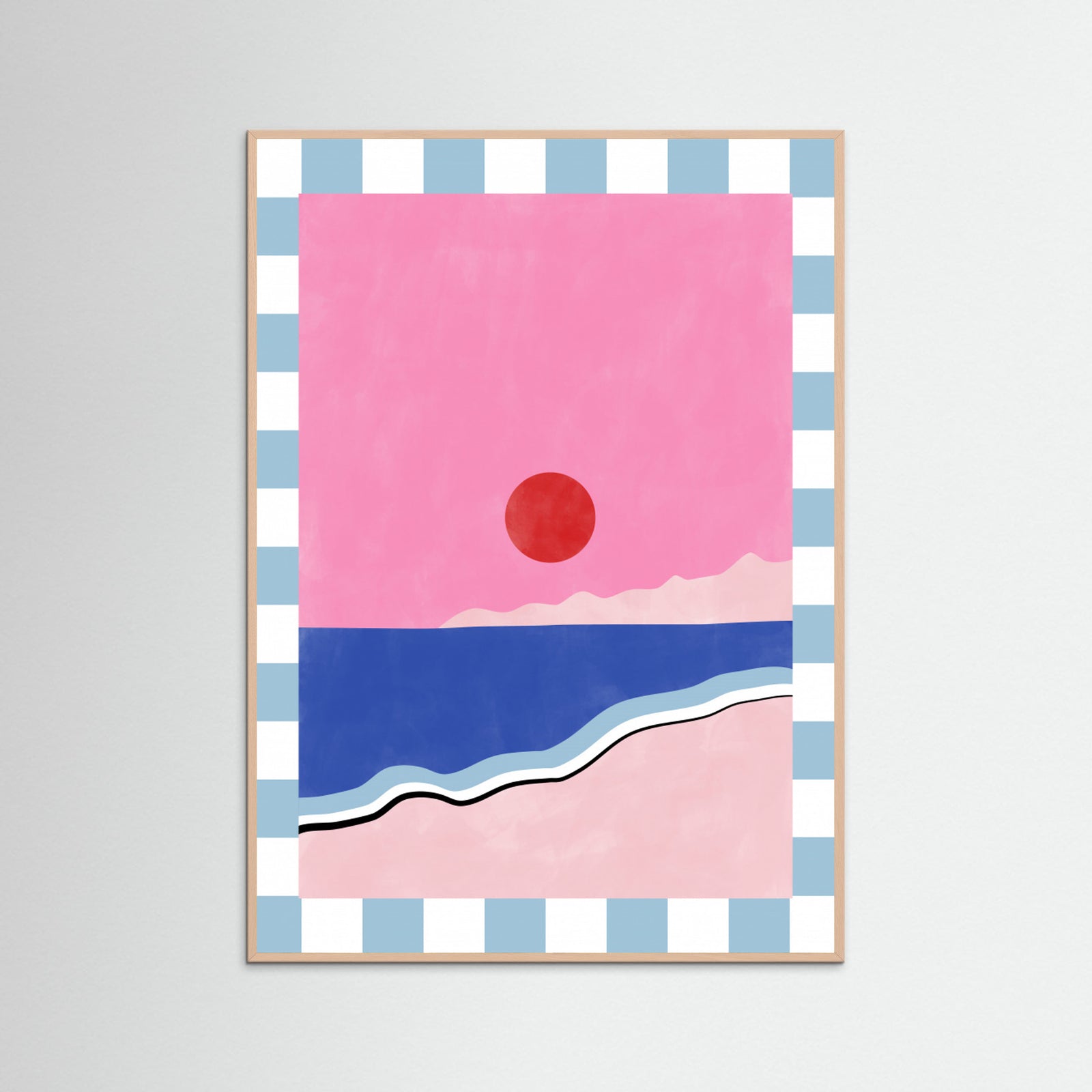 Rose Wood Abstract Composition No. 45 Poster