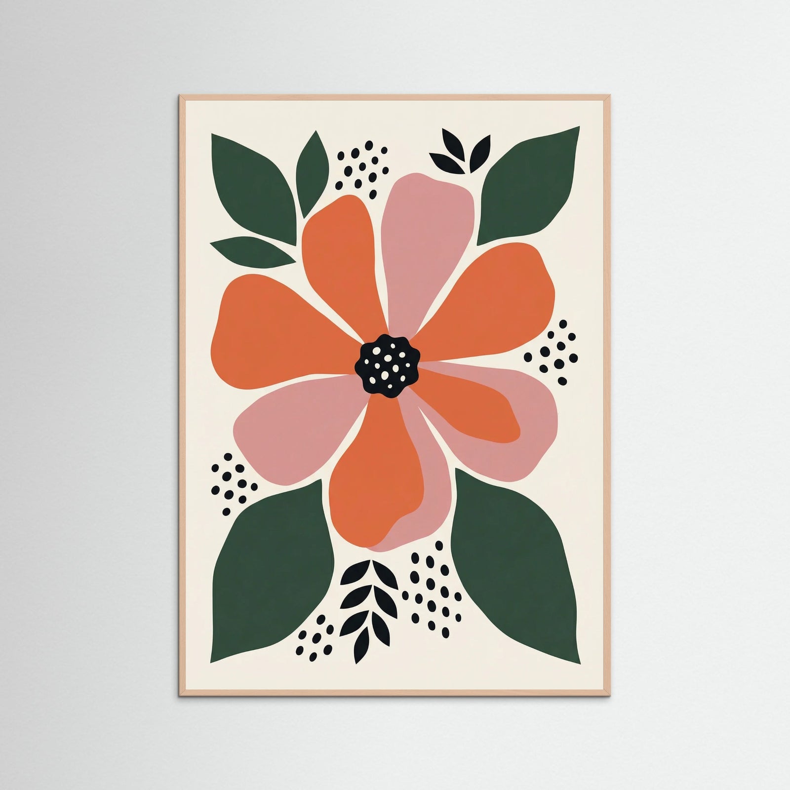 Rose Wood Abstract Bloom Garden