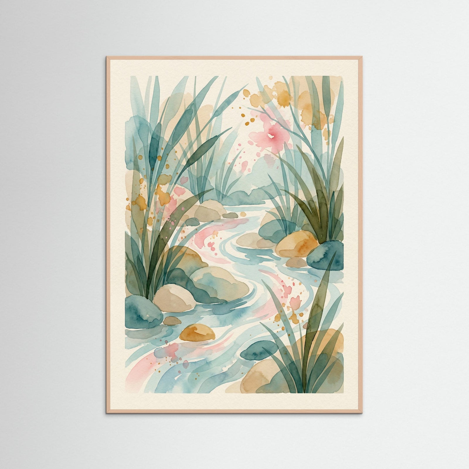 Rose Wood Abstract Bloom Symphony