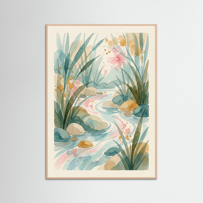 Rose Wood Abstract Bloom Symphony