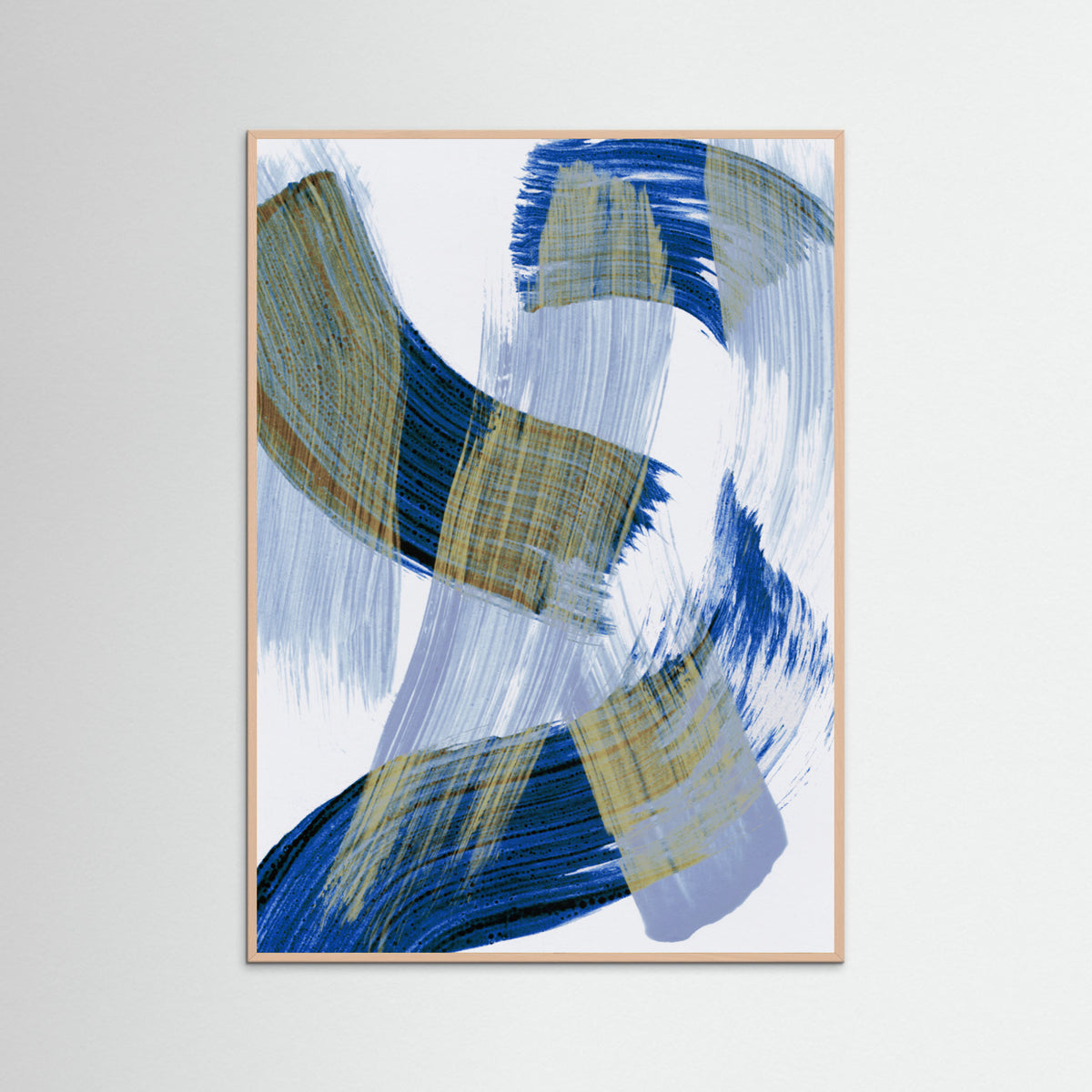 Rose Wood Abstract Brush Strokes 13 Poster