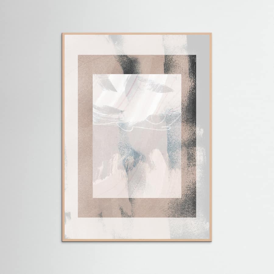 Abstract Brush Strokes 17 Poster – Poster und Kunstdruck