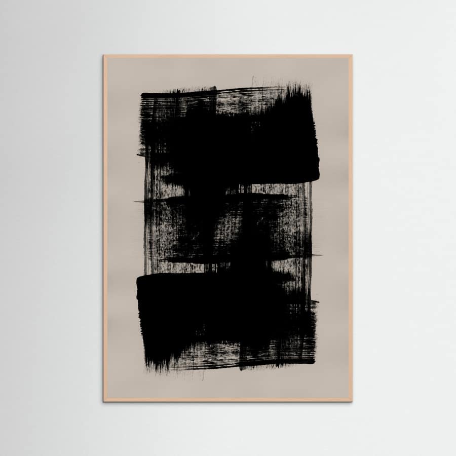 Abstract Brush Strokes 180Y Poster – Poster und Kunstdruck
