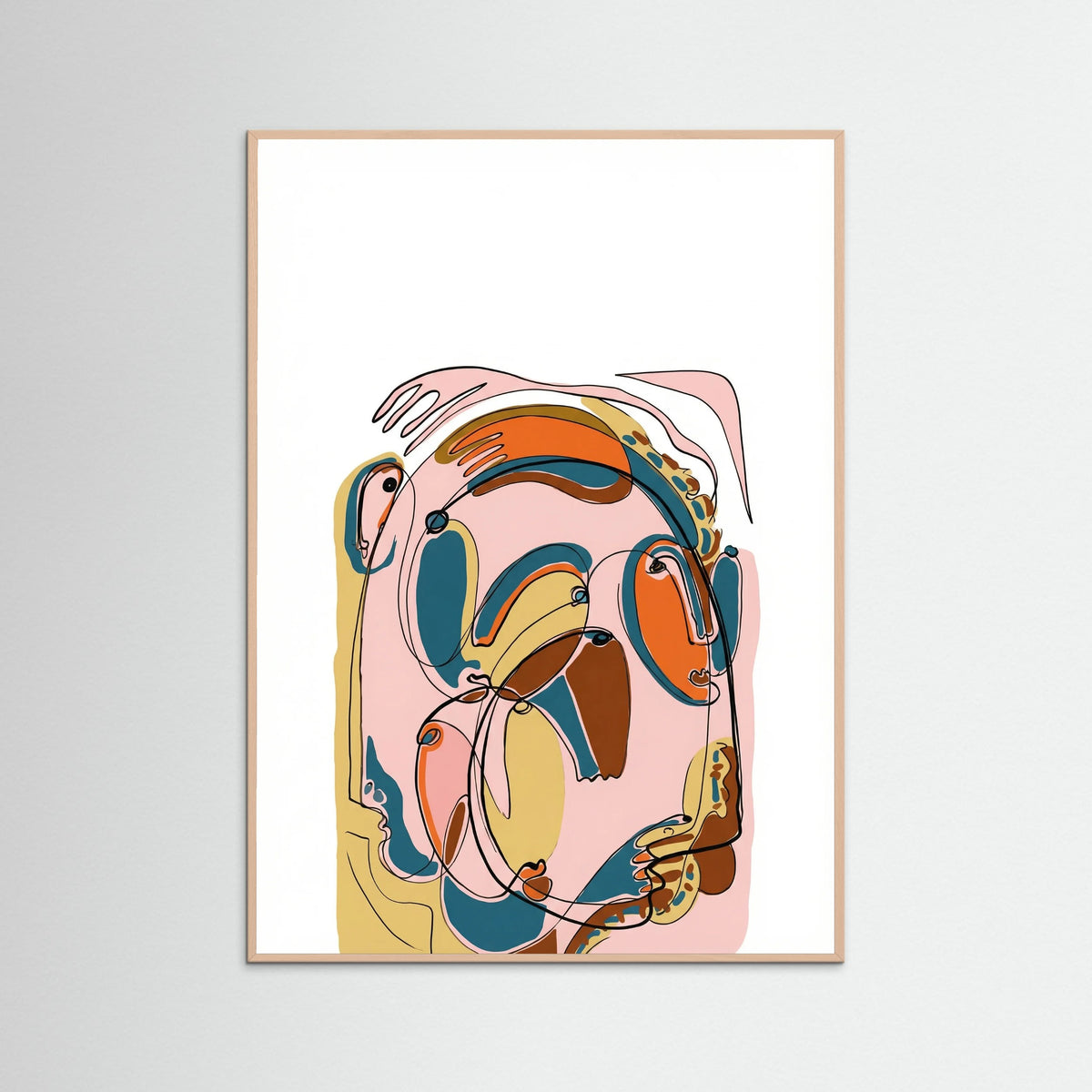 Rose Wood Abstract Connections