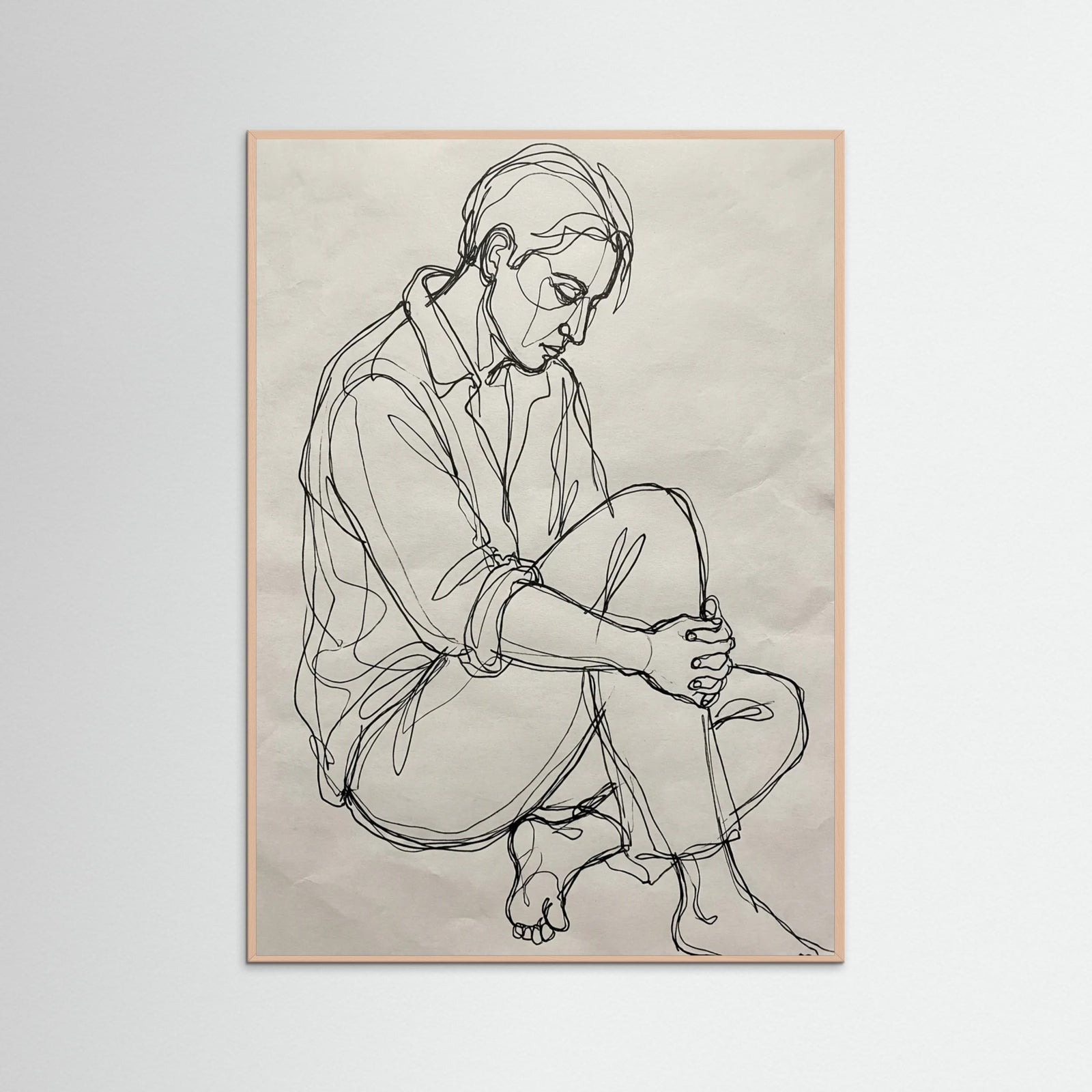 Rose Wood Abstract Contour