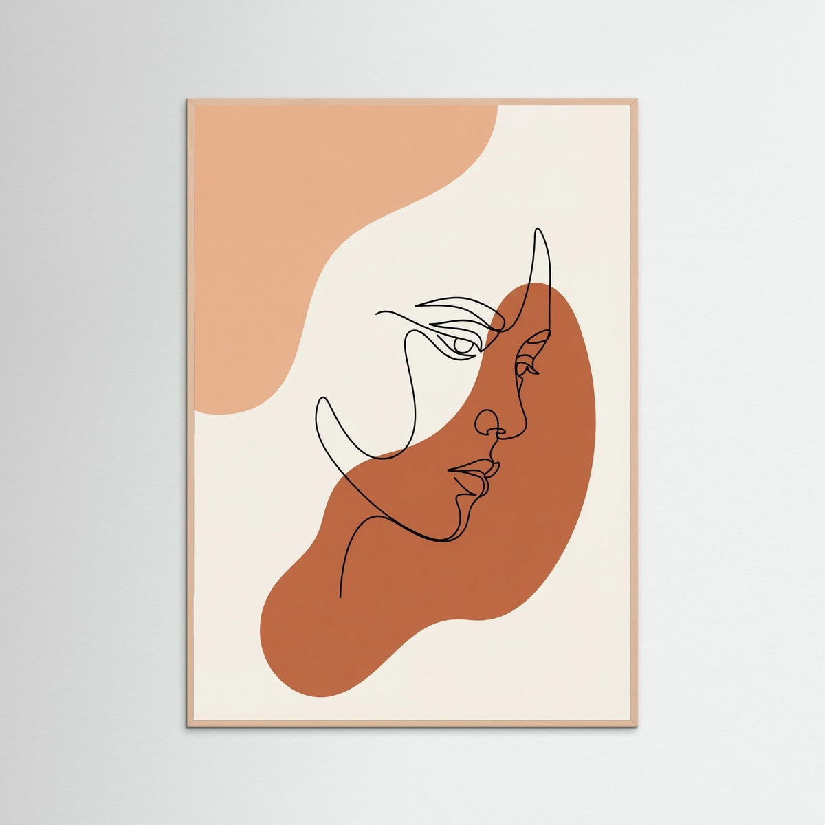 Rose Wood Abstract Contours