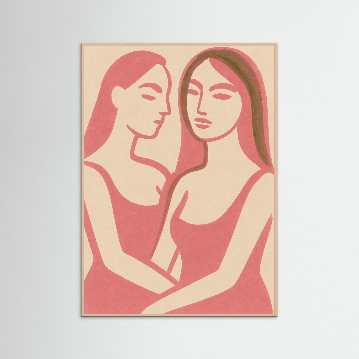 Rose Wood Abstract Face