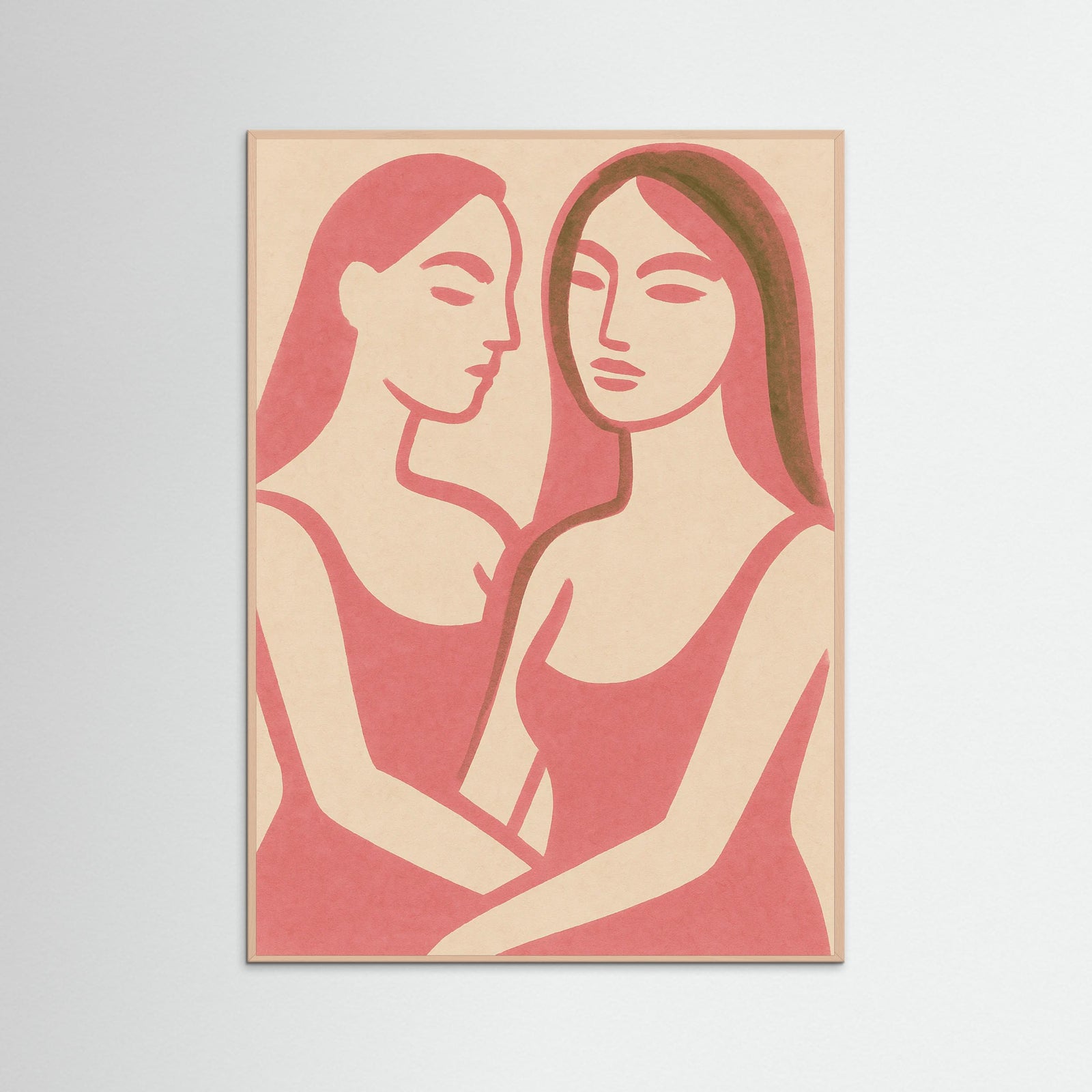 Rose Wood Abstract Face