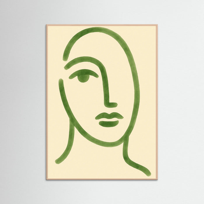 Rose Wood Abstract Faces
