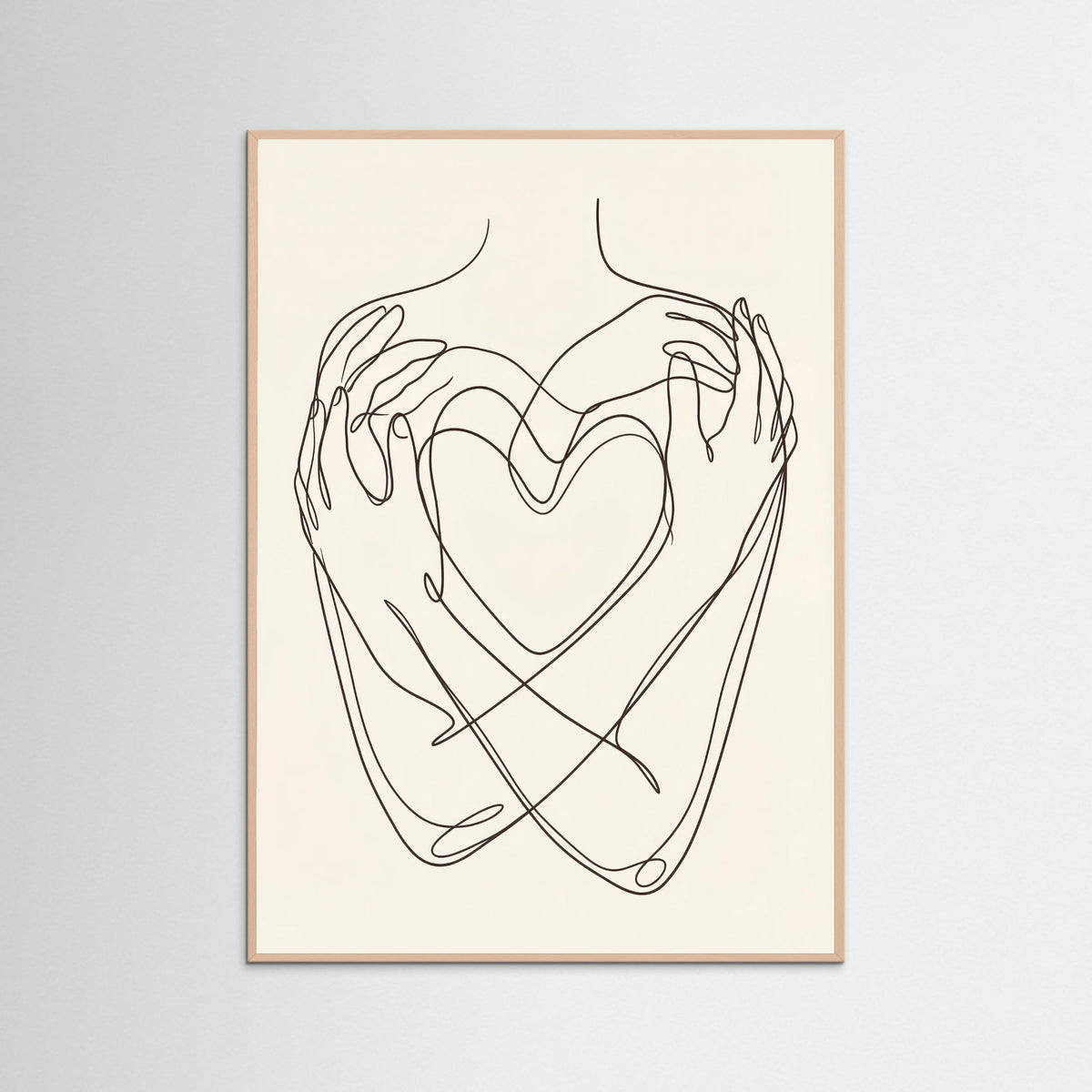 Rose Wood Abstract Faces