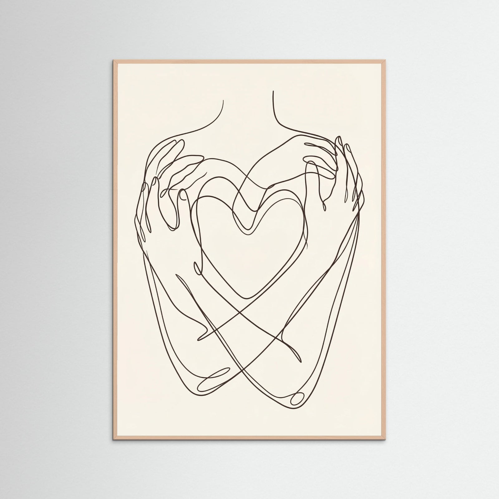 Rose Wood Abstract Faces