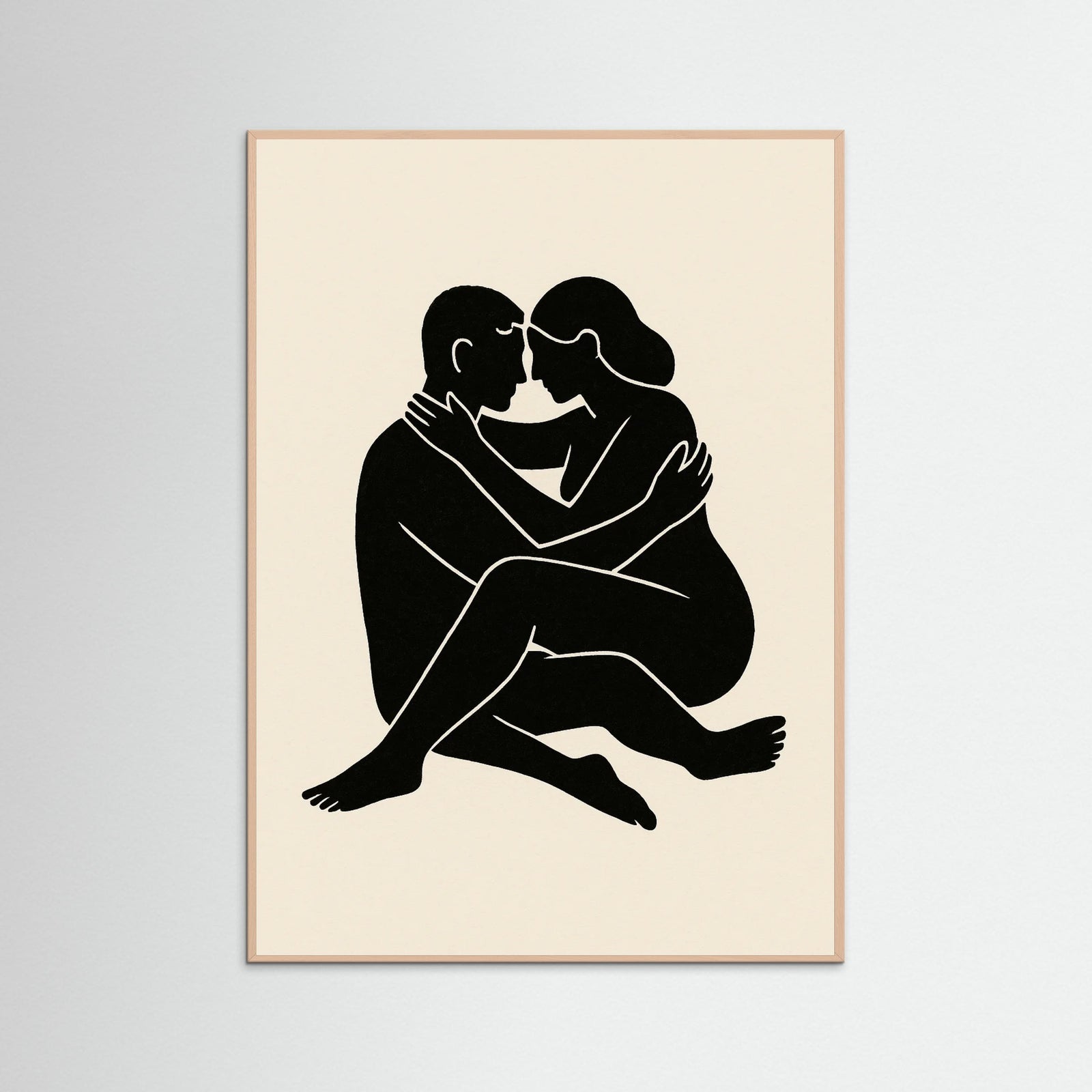 Rose Wood Abstract Figure