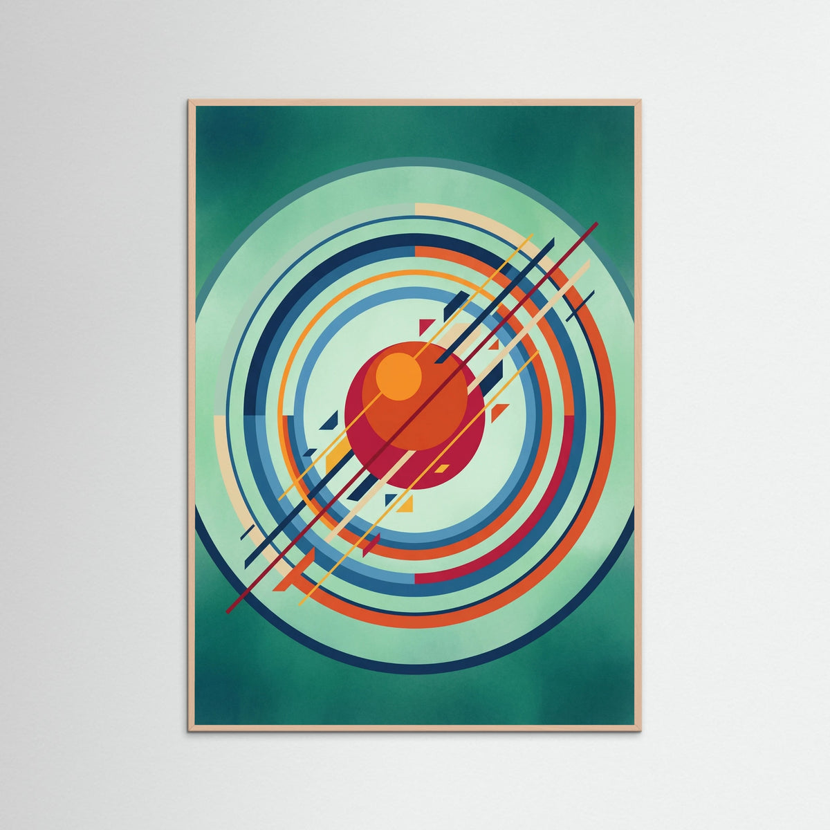 Rose Wood Abstract Geometry Dance