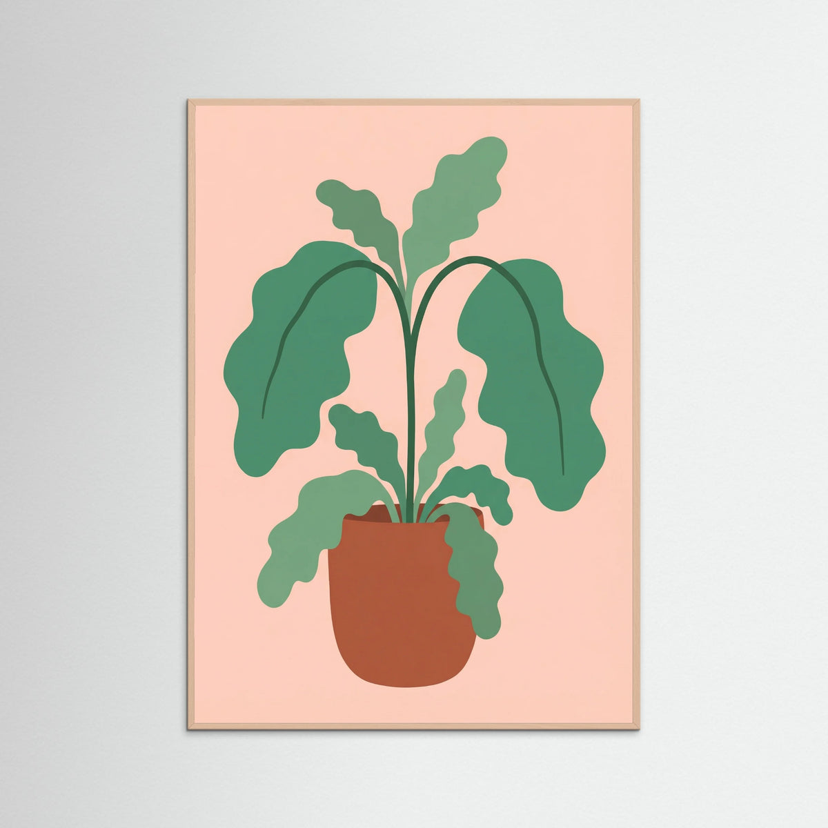 Rose Wood Abstract Poppies