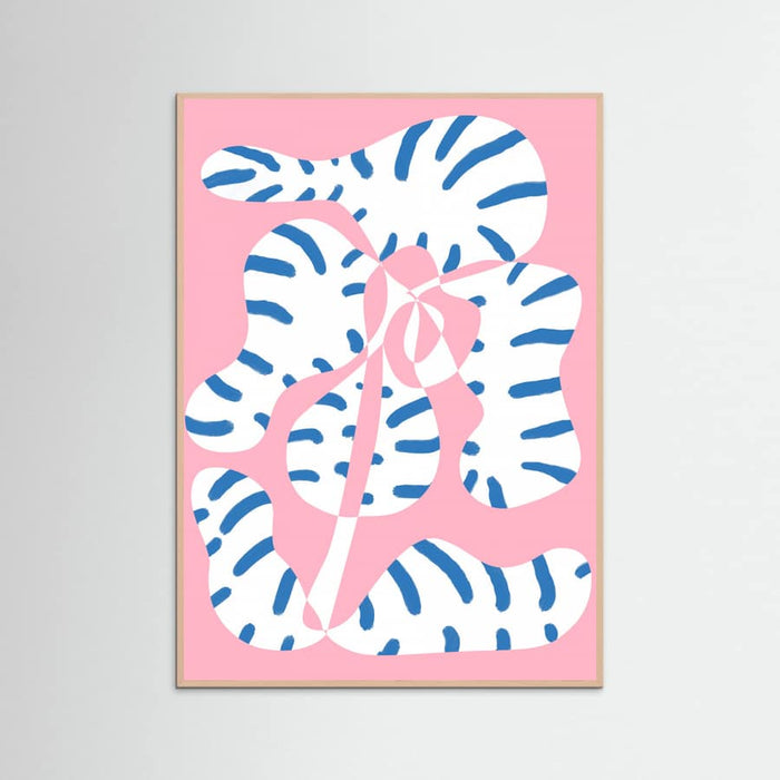 Plakat Abstract Shapes Flower Tiger print – plakat i druk artystyczny