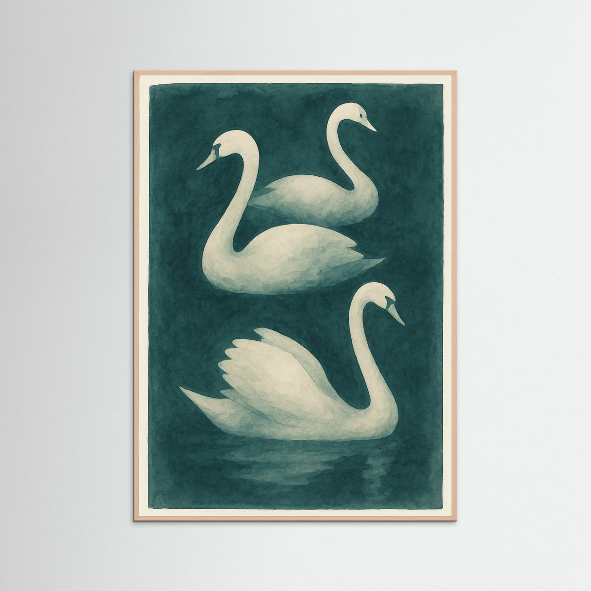 Rose Wood Abstract Shapes