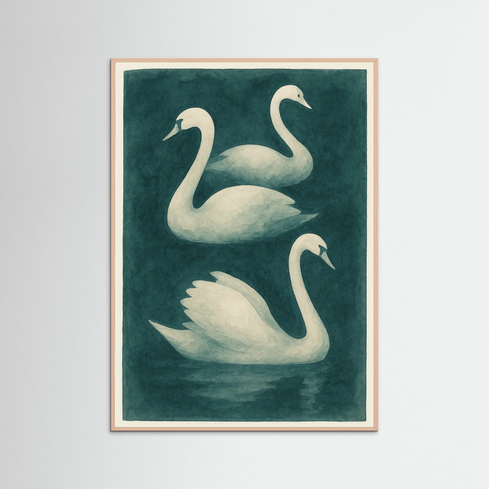 Rose Wood Abstract Shapes