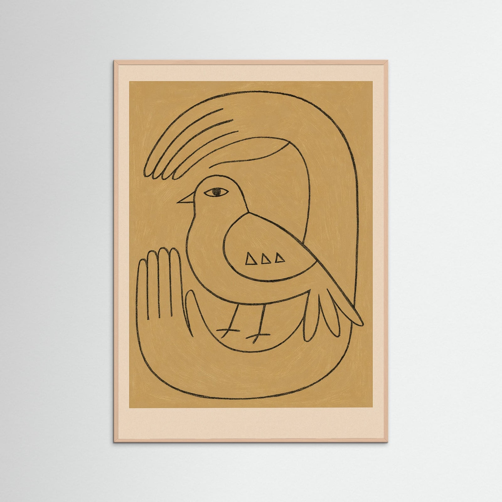 Rose Wood Abstract Silhouette