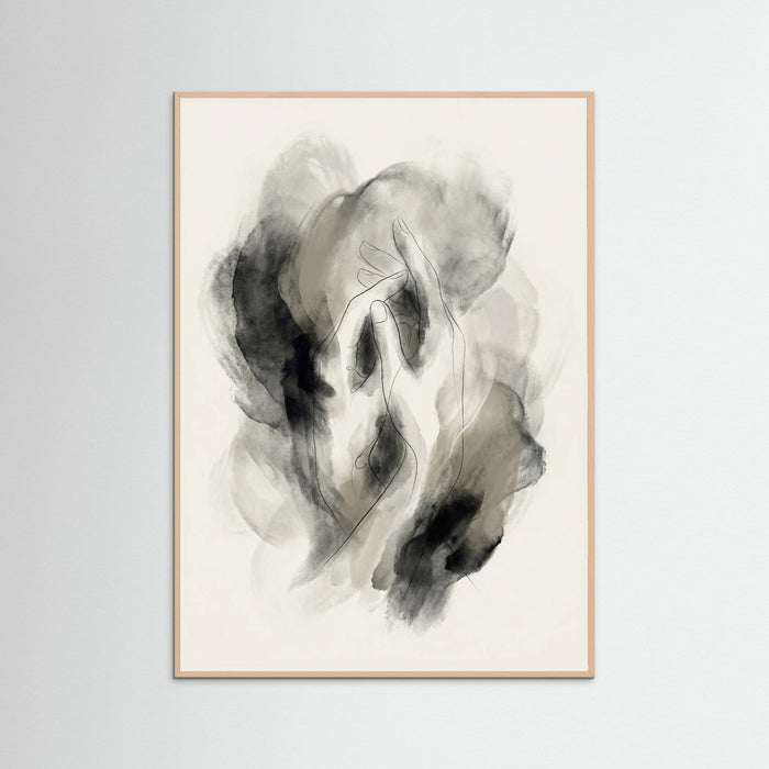 Rose Wood Abstract Silhouette