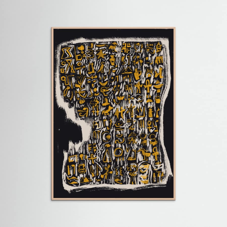 Abstract Symbol Slab Poster – plakat og kunsttryk