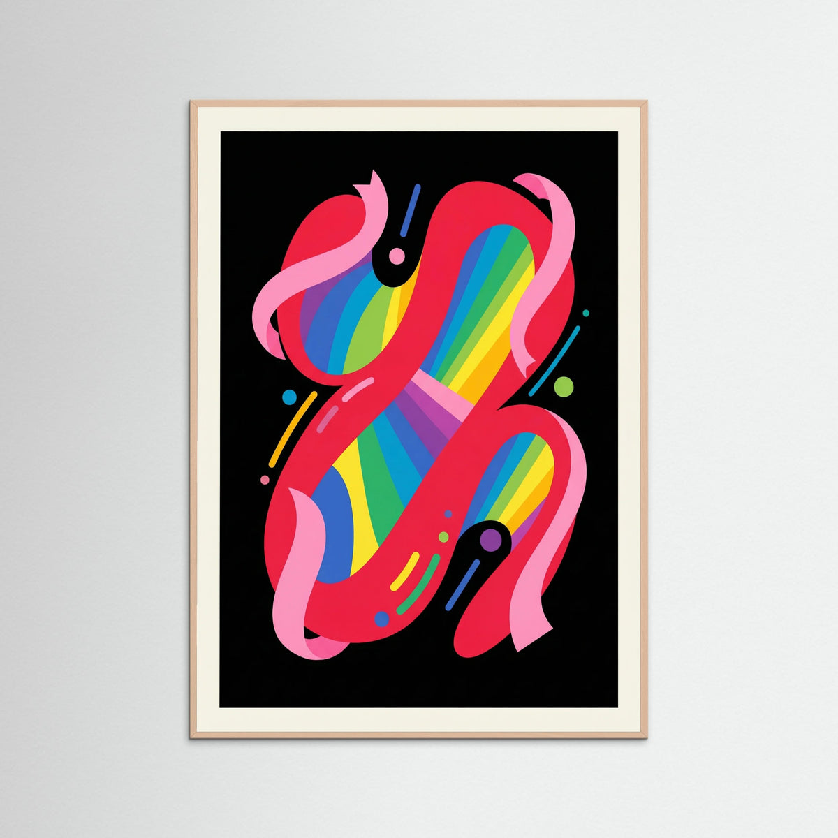 Rose Wood Abstract Vibrancy