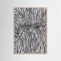 African Zebra striking camouflage -juliste – juliste ja taidepainatus