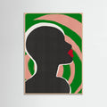 Anonymous Portrait In Green Spiral Poster – poster and art print