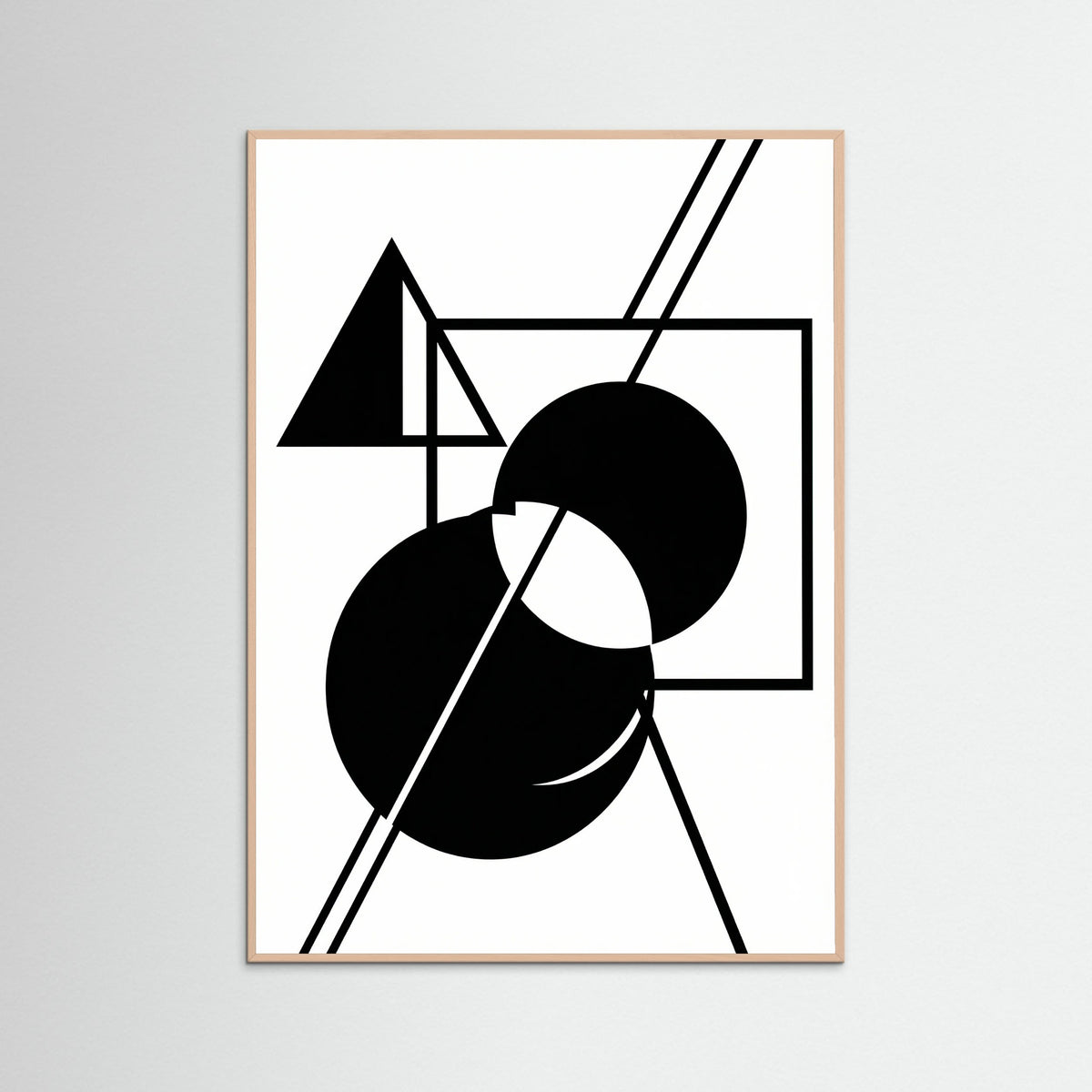 Rose Wood Art Print Beige