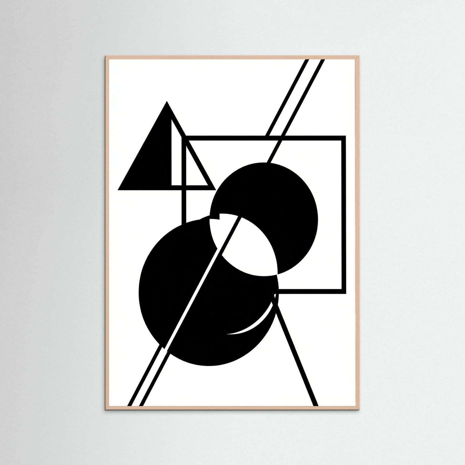 Rose Wood Art Print Beige