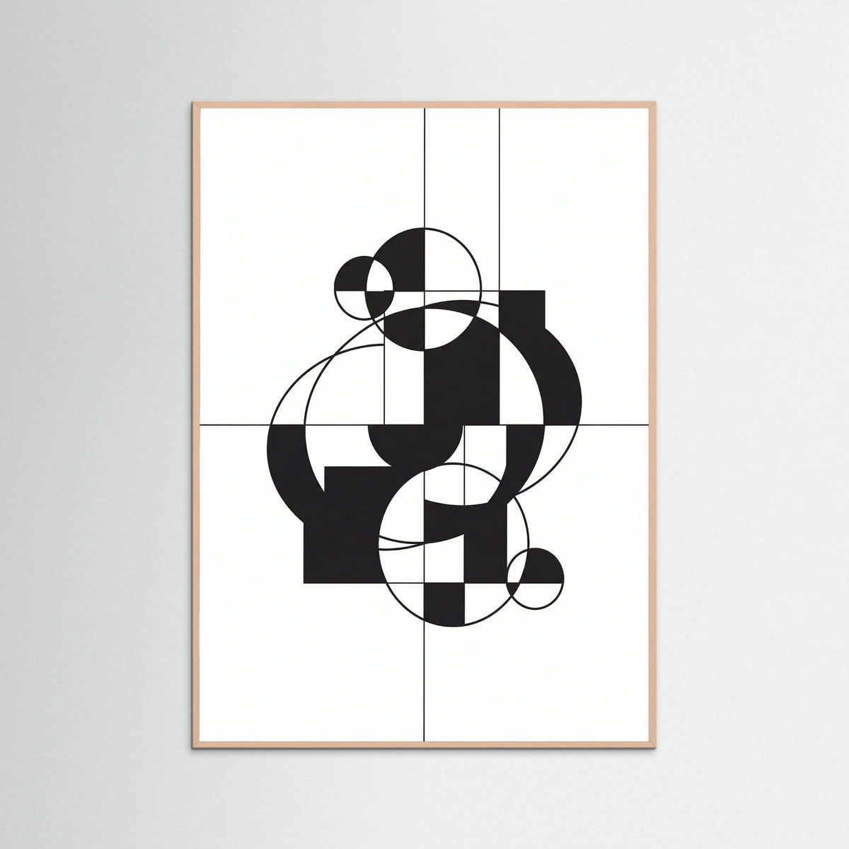 Rose Wood Art Print Beige