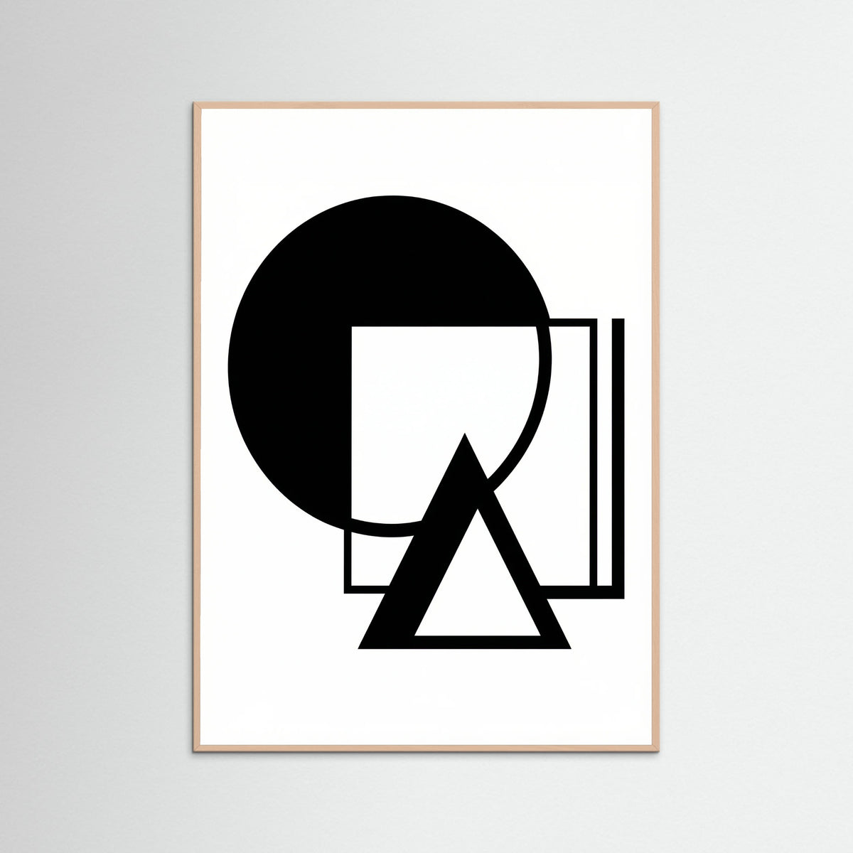 Rose Wood Art Print Beige