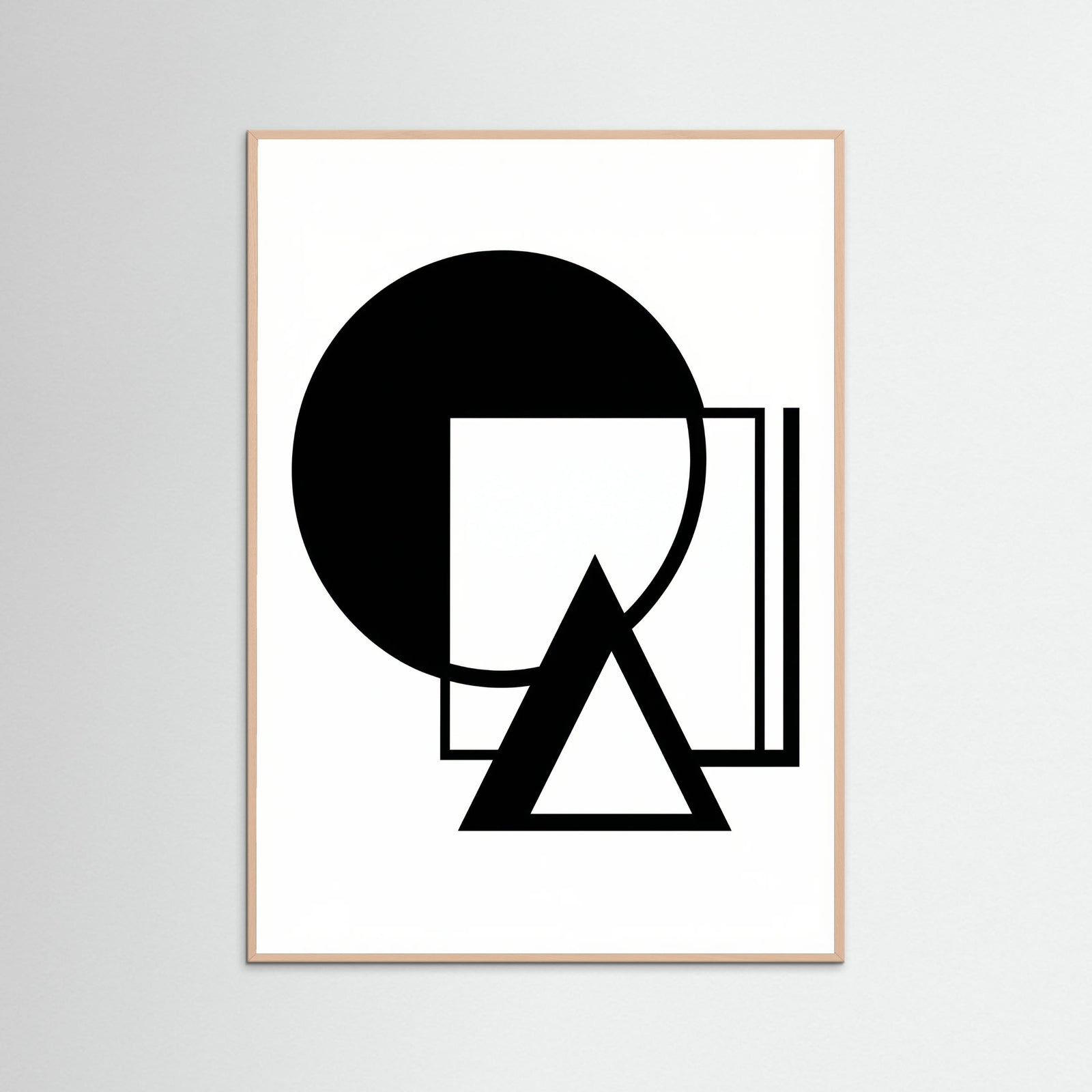 Rose Wood Art Print Beige