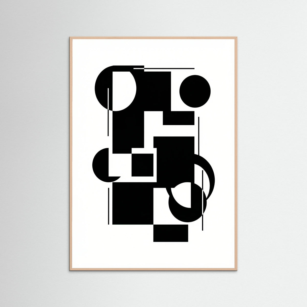 Rose Wood Art Print Beige