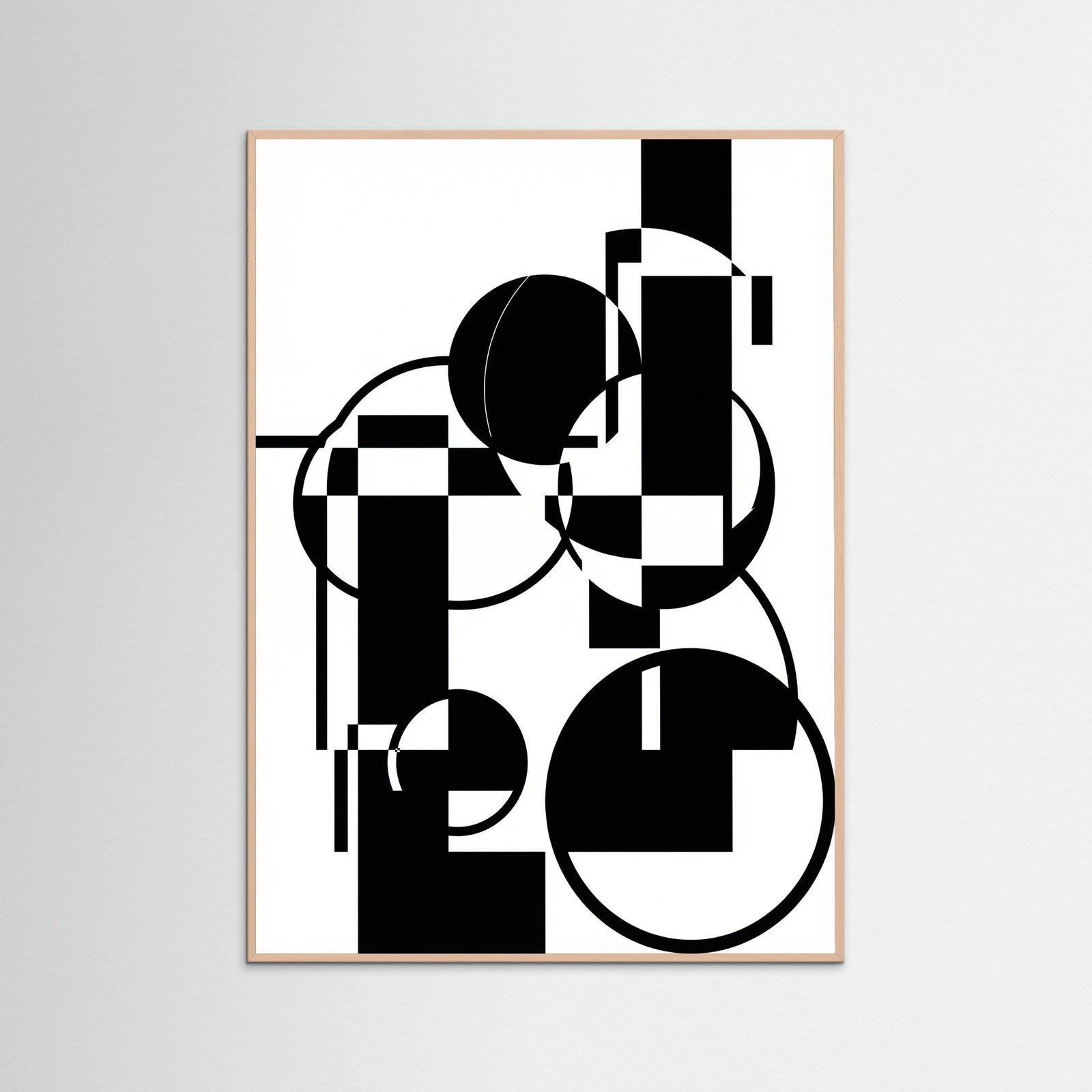 Rose Wood Art Print Beige