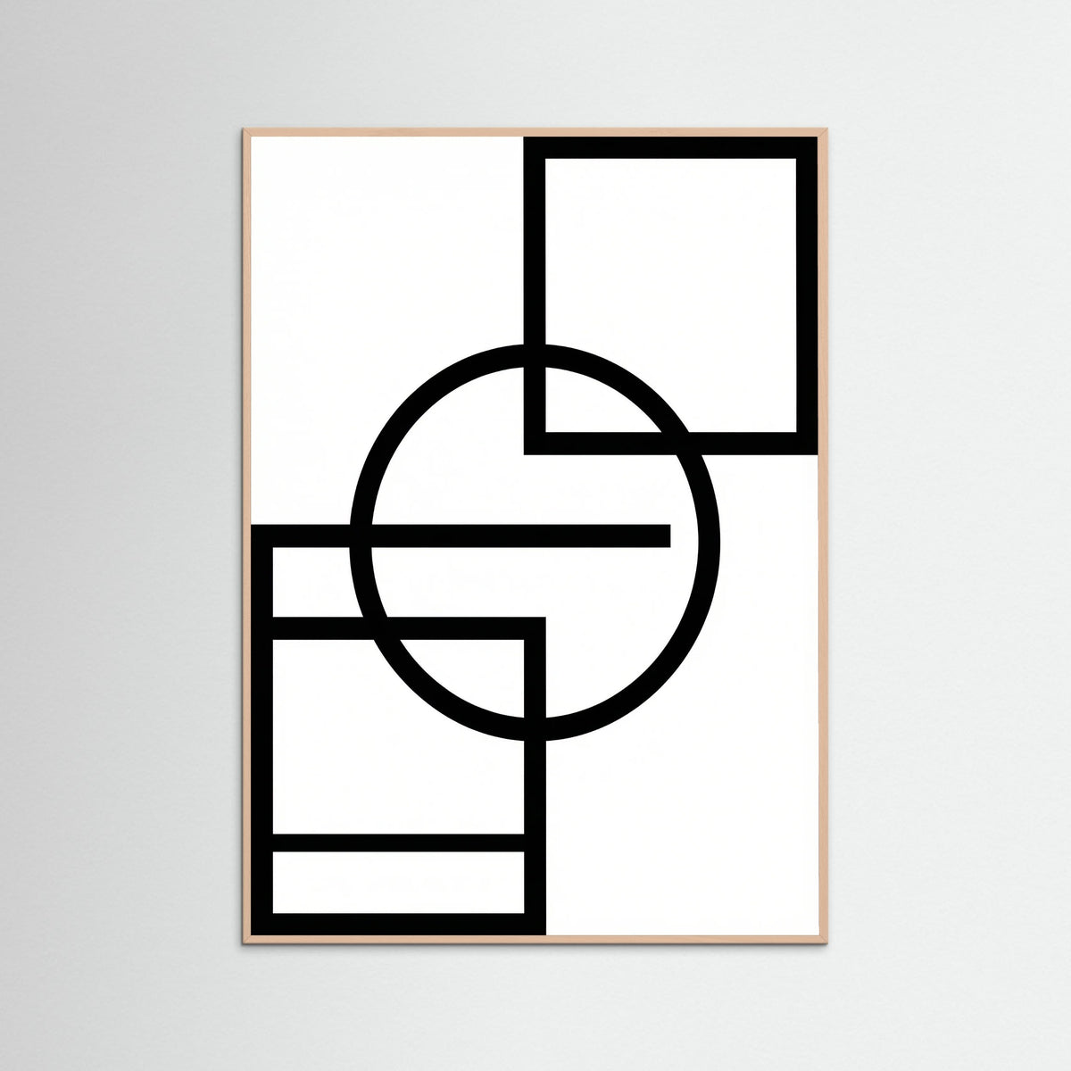 Rose Wood Art Print Beige