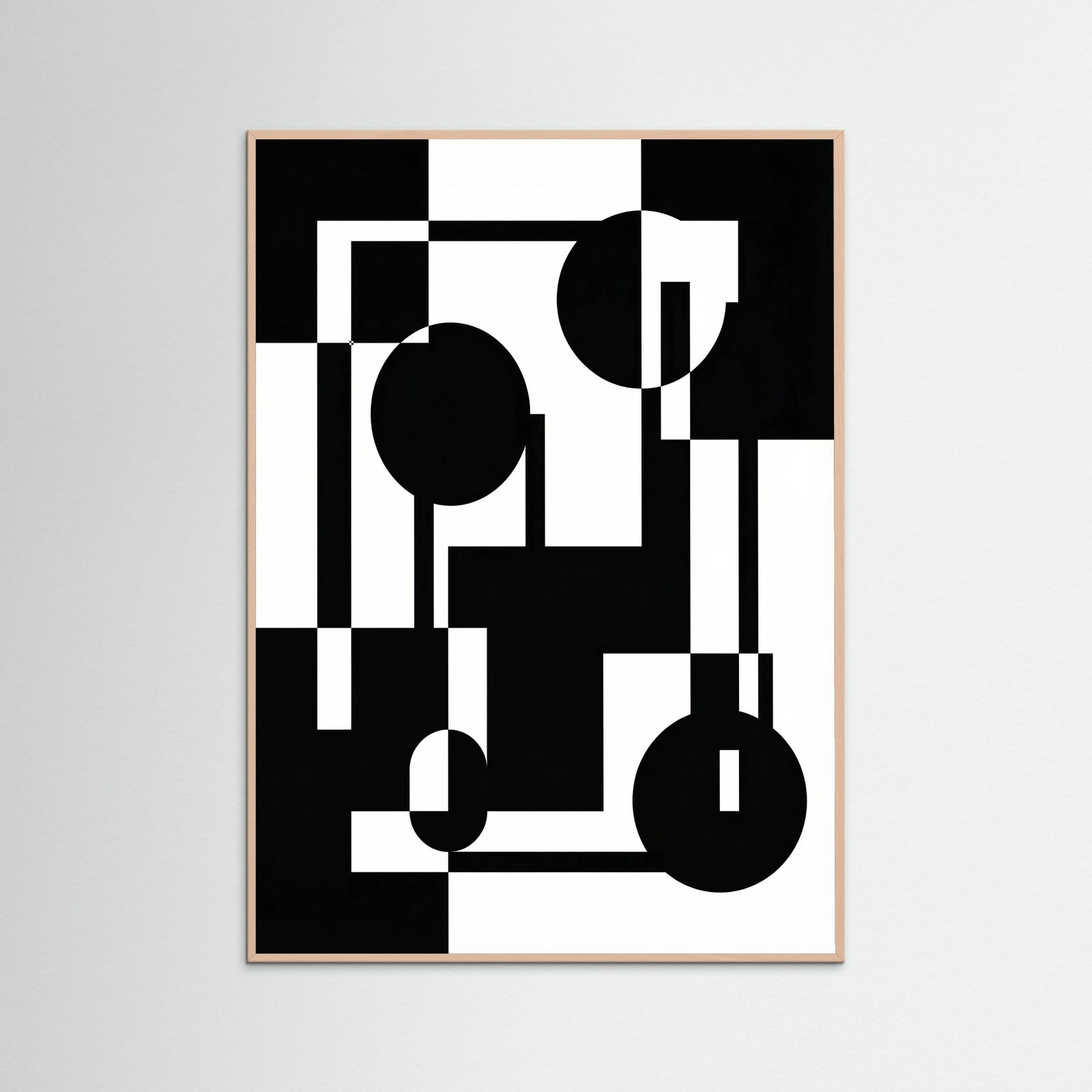 Rose Wood Art Print Beige