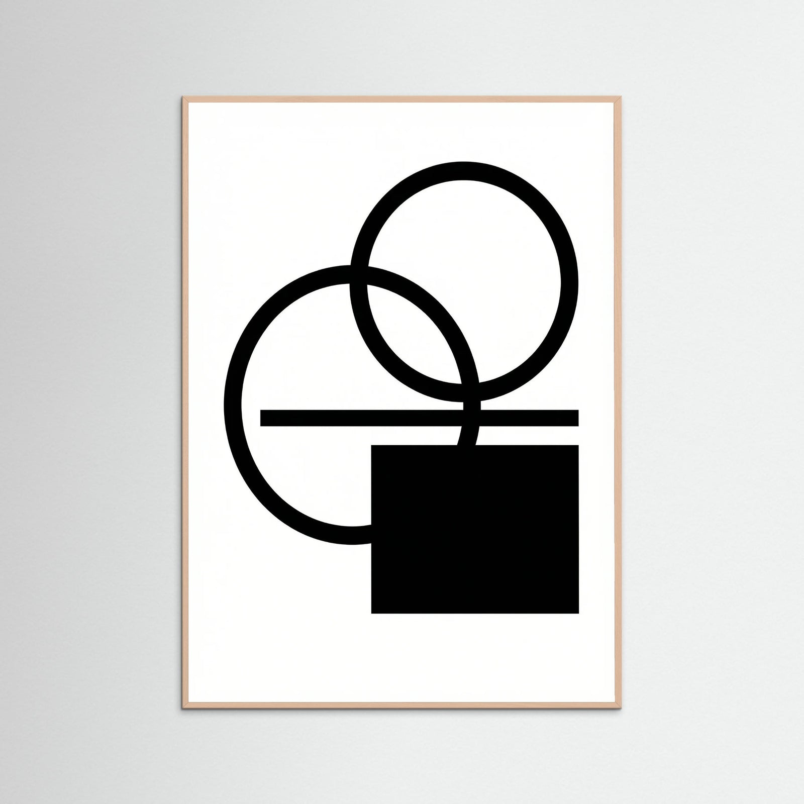 Rose Wood Art Print Beige