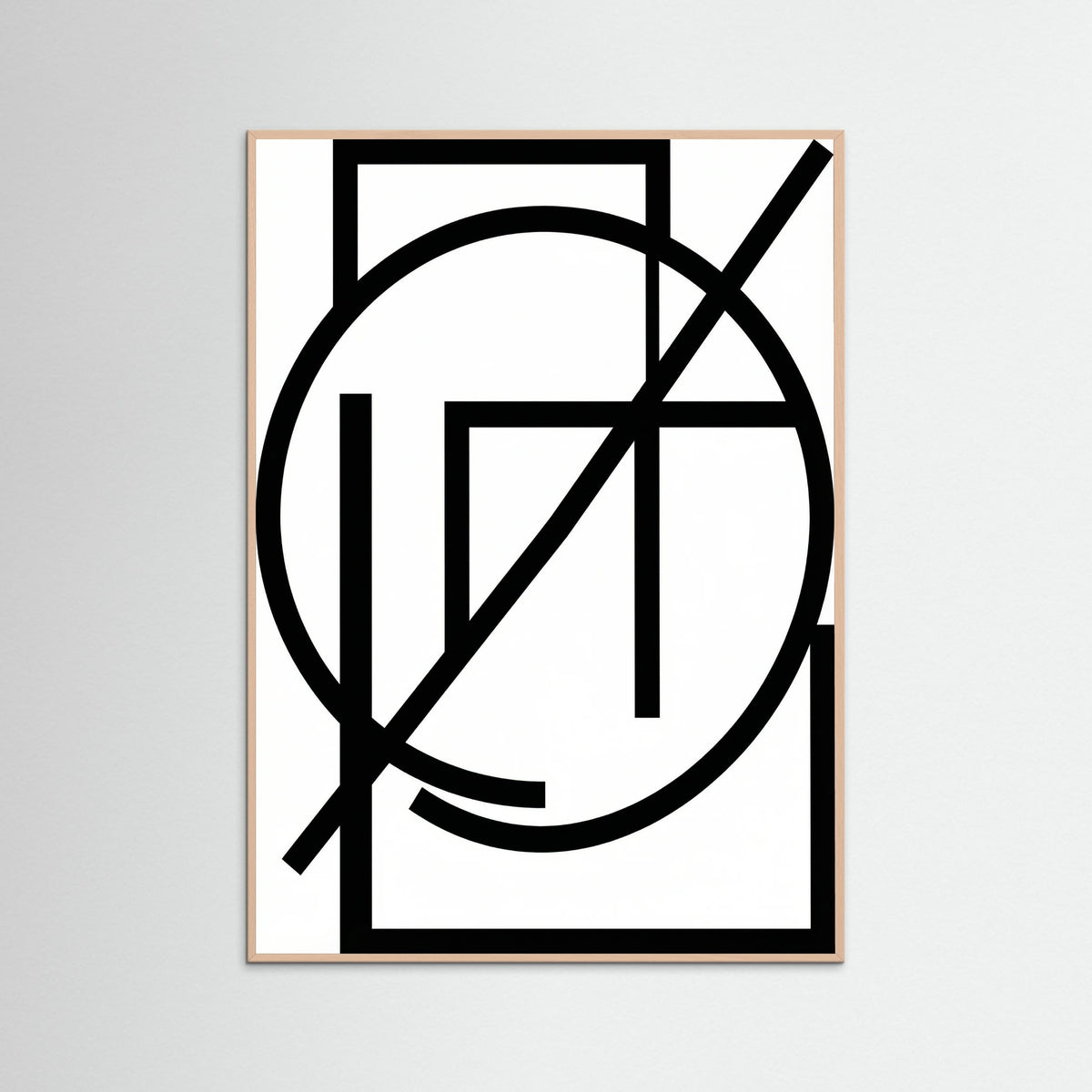 Rose Wood Art Print Beige