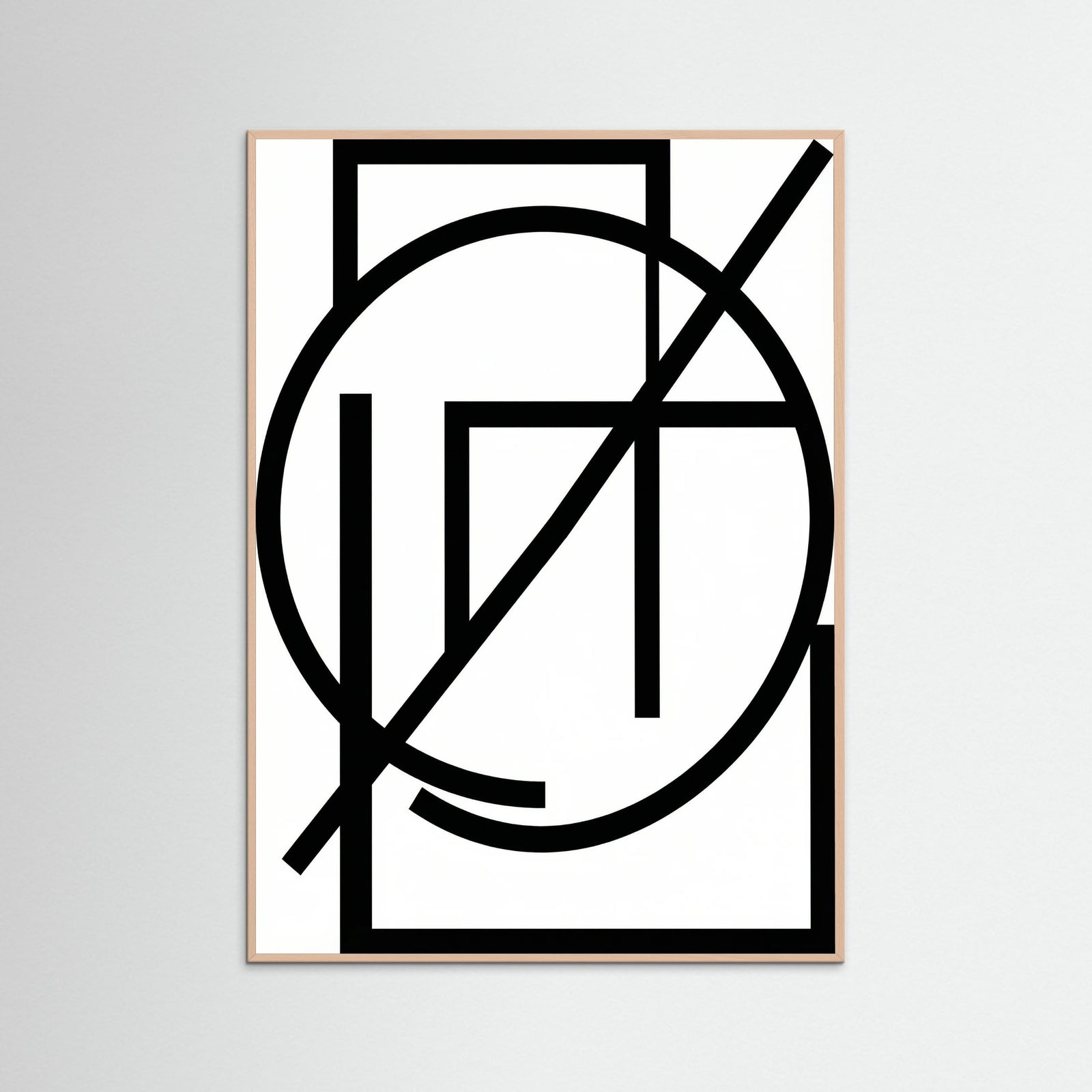 Rose Wood Art Print Beige