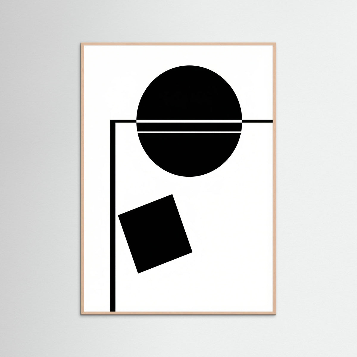 Rose Wood Art Print Beige